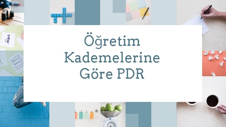 Öğretim Kademelerine Göre PDR 