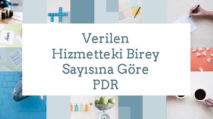 Verilen Hizmetteki Birey Sayısına Göre PDR 