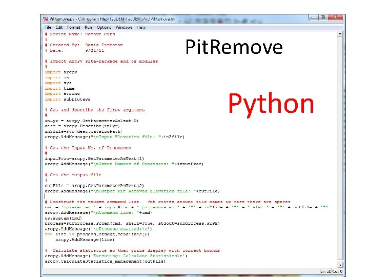 Pit. Remove Python 