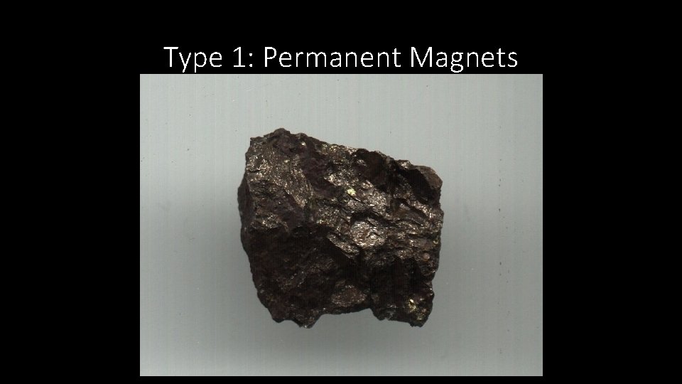 Type 1: Permanent Magnets 