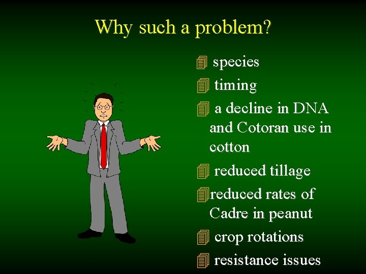 Why such a problem? 4 species 4 timing 4 a decline in DNA and