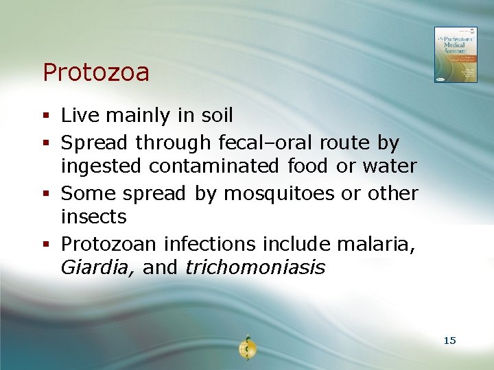 Protozoa § Live mainly in soil § Spread through fecal–oral route by ingested contaminated