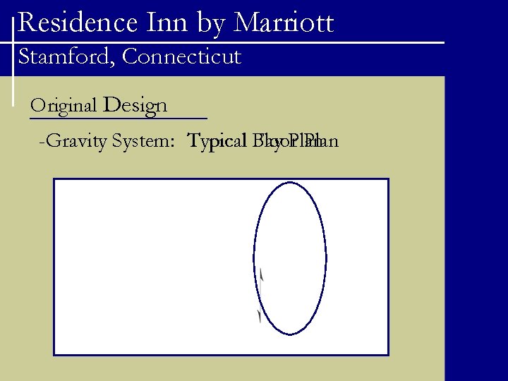 Residence Inn by Marriott Stamford, Connecticut Original Design Floor. Plan -Gravity System: Typical Bay