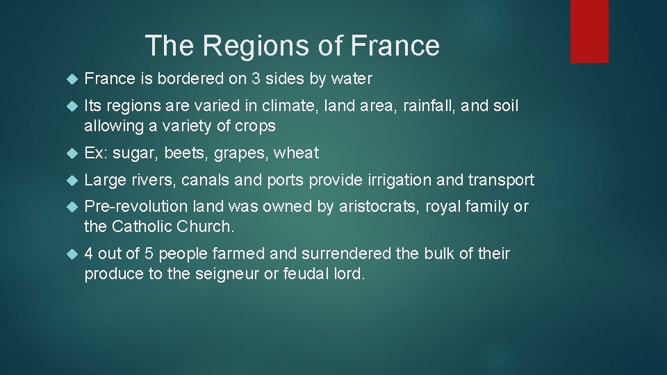 The Regions of France is bordered on 3 sides by water Its regions are
