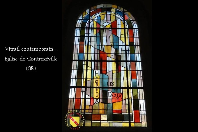 Vitrail contemporain Église de Contrexéville (88) 