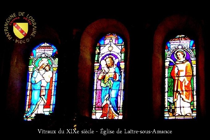 Vitraux du XIXe siècle - Église de Laître-sous-Amance 