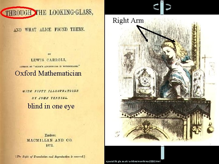 Right Arm Oxford Mathematician blind in one eye special. lib. gla. ac. uk/ exhibns/month/mar