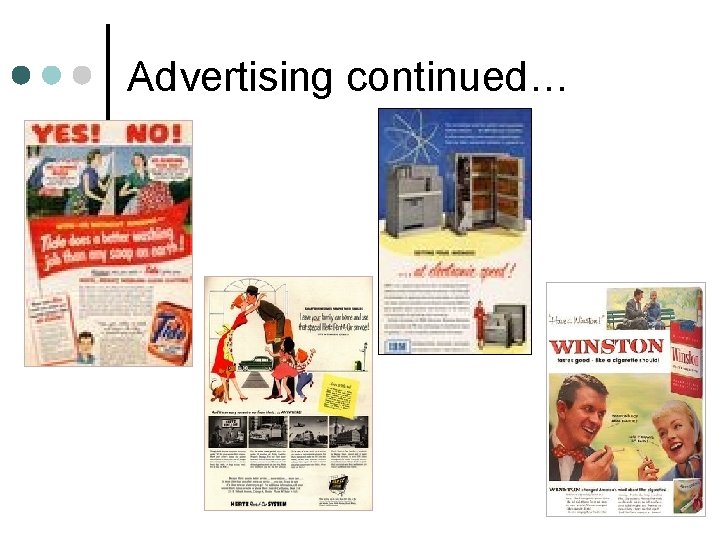 Advertising continued… 