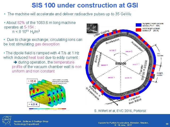 SIS 100 under construction at GSI • The machine will accelerate and deliver radioactive