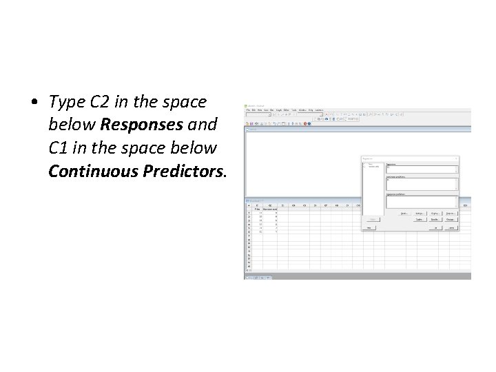 • Type C 2 in the space below Responses and C 1 in