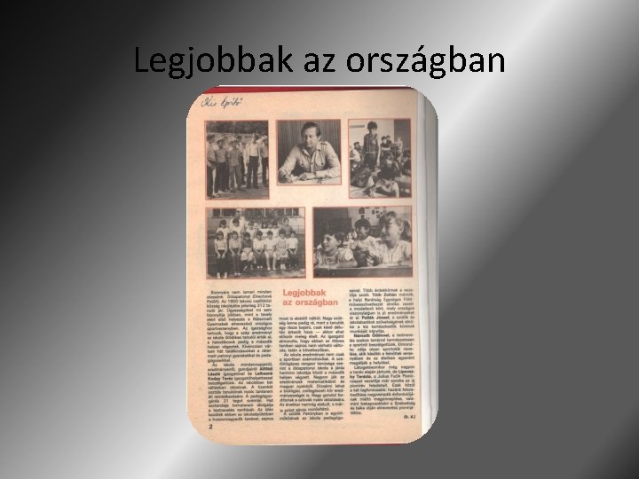 Legjobbak az országban 