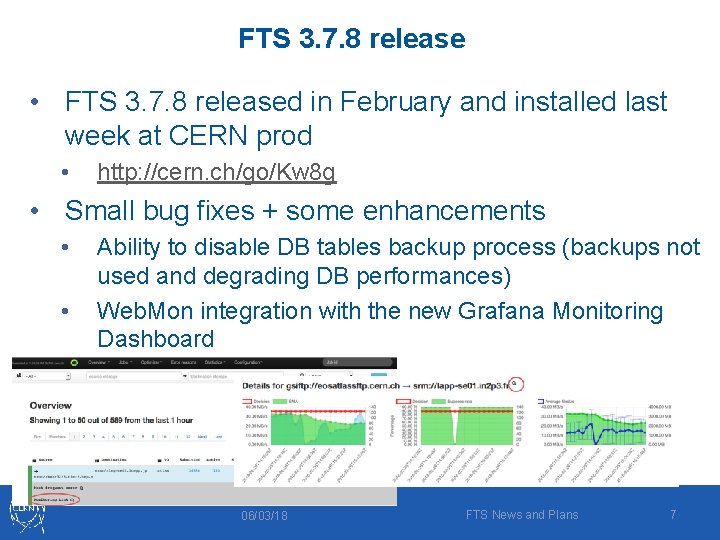 FTS 3. 7. 8 release • FTS 3. 7. 8 released in February and