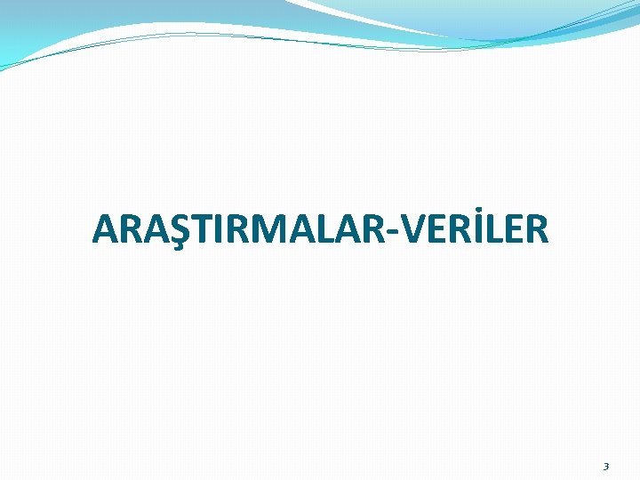 ARAŞTIRMALAR-VERİLER 3 