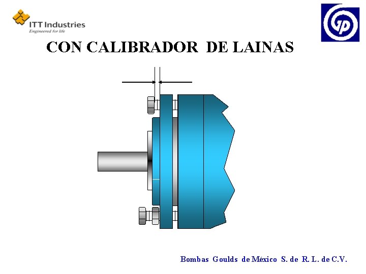 CON CALIBRADOR DE LAINAS Bombas Goulds de México S. de R. L. de C.