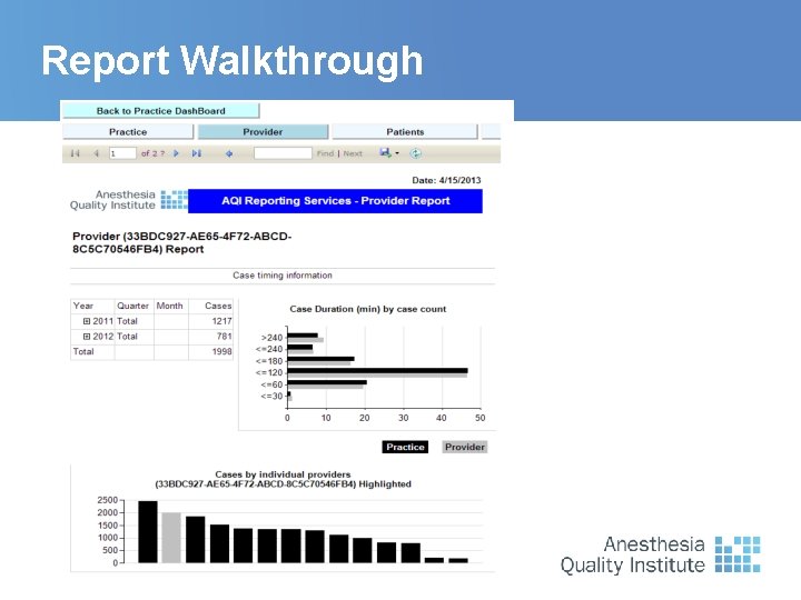 Report Walkthrough 