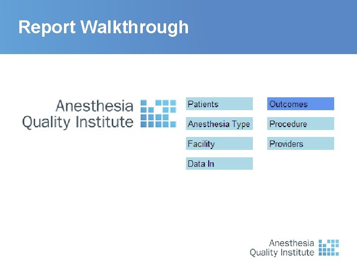 Report Walkthrough 