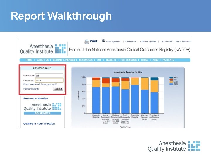 Report Walkthrough 