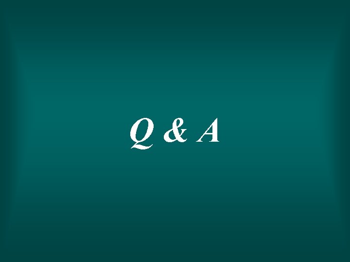 Q&A 