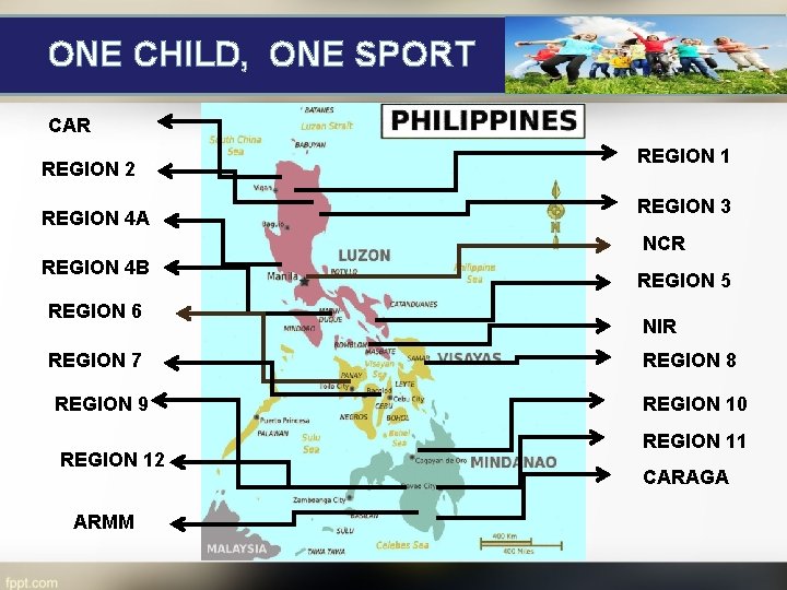 ONE CHILD, ONE SPORT CAR REGION 2 REGION 4 A REGION 1 REGION 3