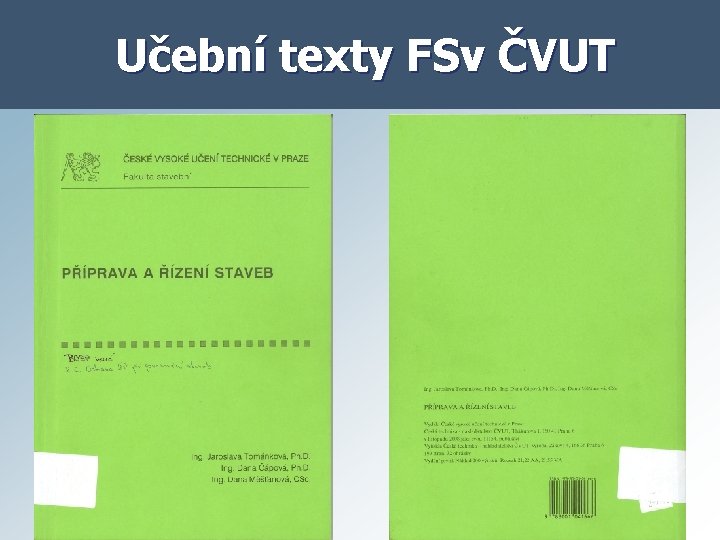 Učební texty FSv ČVUT 