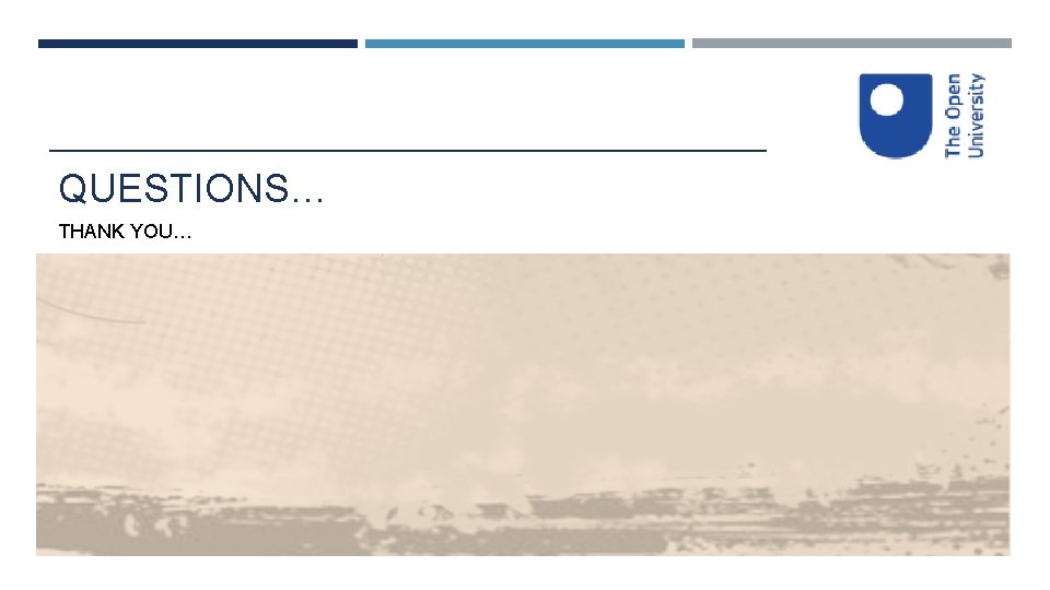 QUESTIONS… THANK YOU… 