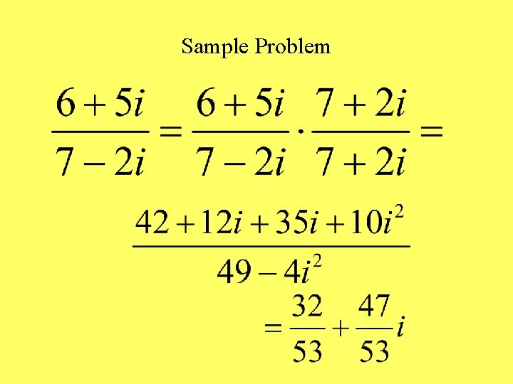 Sample Problem 