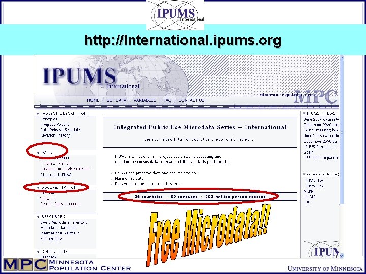 http: //International. ipums. org 