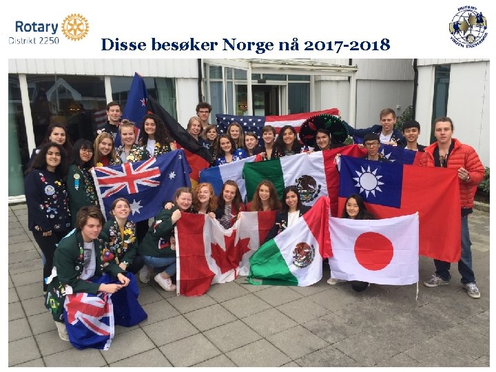 Disse besøker Norge nå 2017 -2018 TITLE | 27 