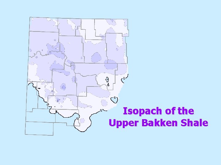 Isopach of the Upper Bakken Shale 