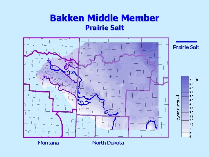 Bakken Middle Member Prairie Salt Contour Interval ft Montana North Dakota 