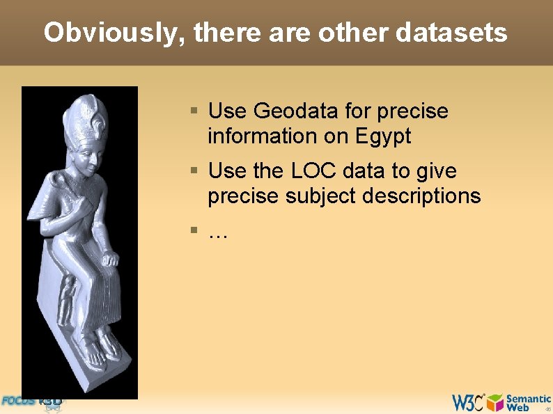 Obviously, there are other datasets § Use Geodata for precise information on Egypt §