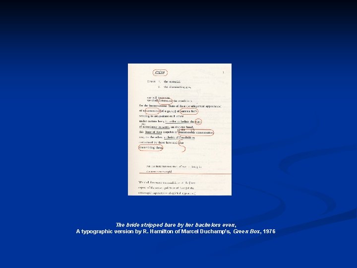 The bride stripped bare by her bachelors even, A typographic version by R. Hamilton