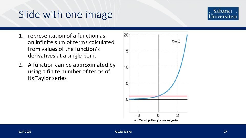 Slide with one image 1. representation of a function as an infinite sum of
