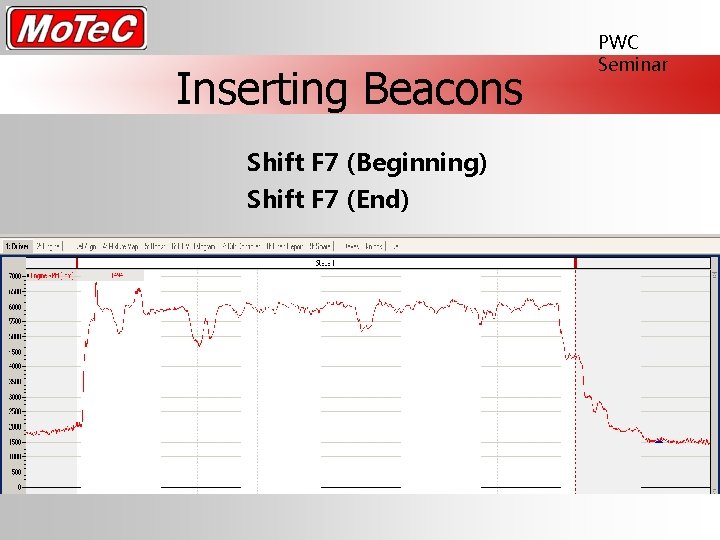 Inserting Beacons Shift F 7 (Beginning) Shift F 7 (End) PWC Seminar 