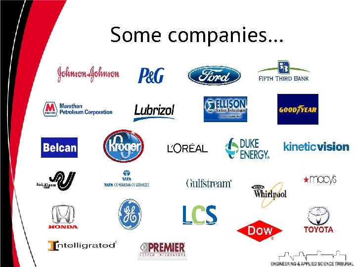 Some companies… 