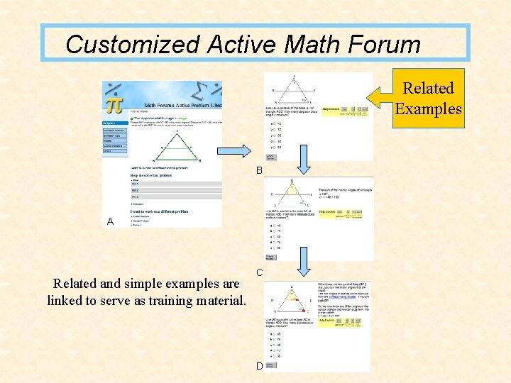 Customized Active Math Forum Related Examples B A Related and simple examples are linked