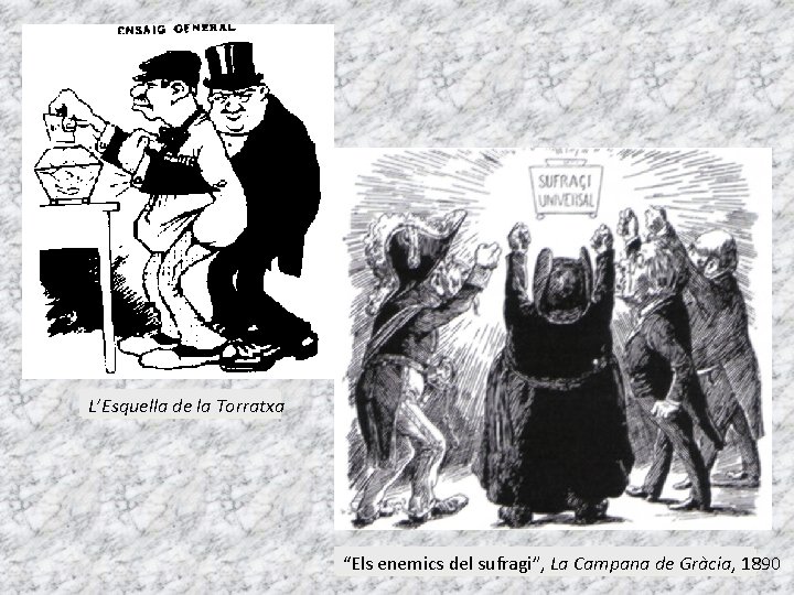 L’Esquella de la Torratxa “Els enemics del sufragi”, La Campana de Gràcia, 1890 