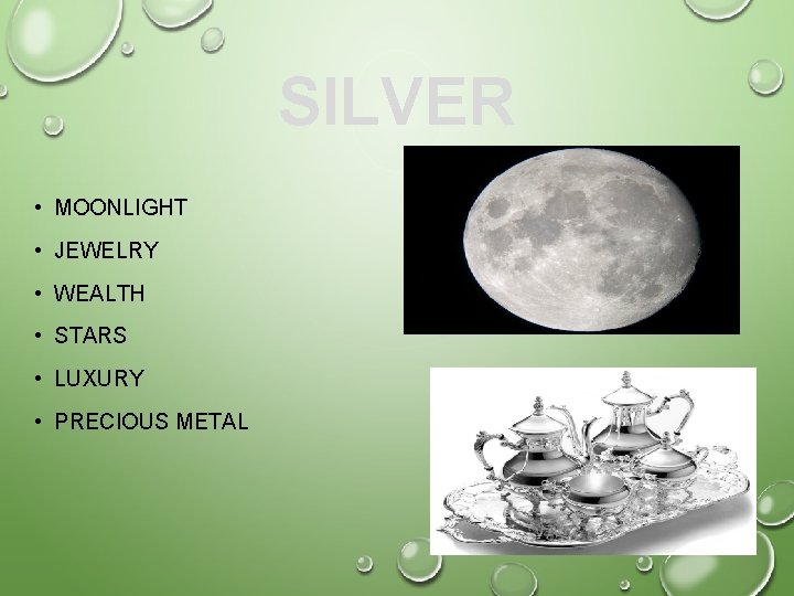 SILVER • MOONLIGHT • JEWELRY • WEALTH • STARS • LUXURY • PRECIOUS METAL