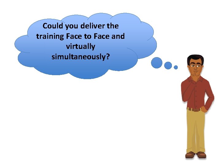 Could you deliver the training Face to Face and virtually simultaneously? 
