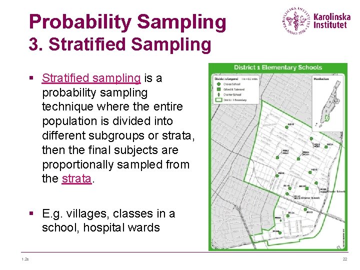 Probability Sampling 3. Stratified Sampling § Stratified sampling is a probability sampling technique where Probability Sampling 3. Stratified Sampling § Stratified sampling is a probability sampling technique where