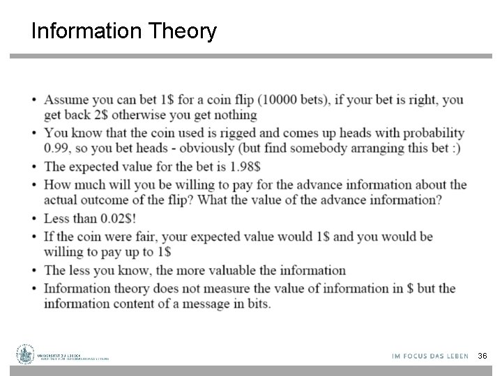 Information Theory 36 