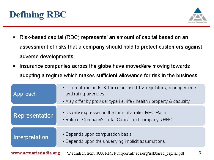 Defining RBC § Risk-based capital (RBC) represents* an amount of capital based on an Defining RBC § Risk-based capital (RBC) represents* an amount of capital based on an