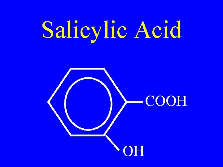 Salicylic Acid COOH OH 