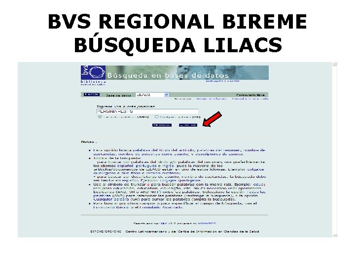 BVS REGIONAL BIREME BÚSQUEDA LILACS 