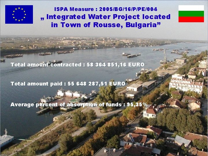 ISPA Measure : 2005/BG/16/P/PE/004 „ Integrated Water Project located in Town of Rousse, Bulgaria”