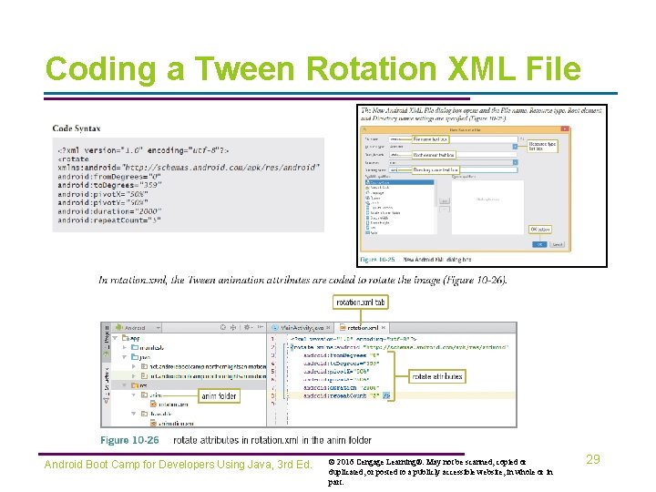 Coding a Tween Rotation XML File Android Boot Camp for Developers Using Java, 3