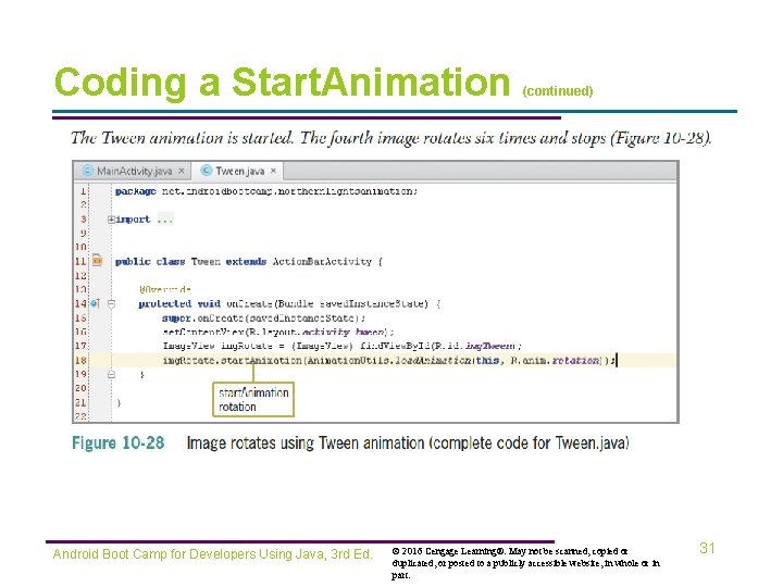 Coding a Start. Animation Android Boot Camp for Developers Using Java, 3 rd Ed.