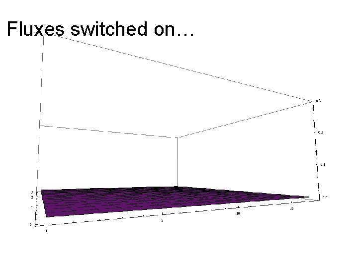 Fluxes switched on… 