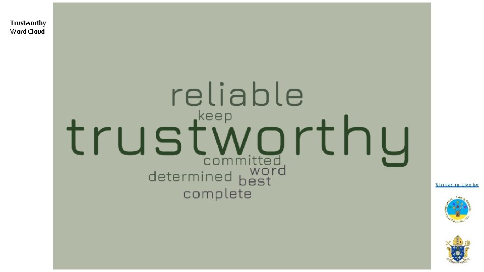 Trustworthy Word Cloud Virtues to Live by 