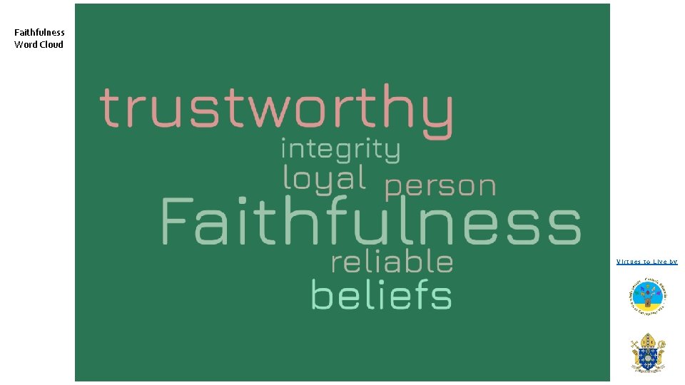 Faithfulness Word Cloud Virtues to Live by 